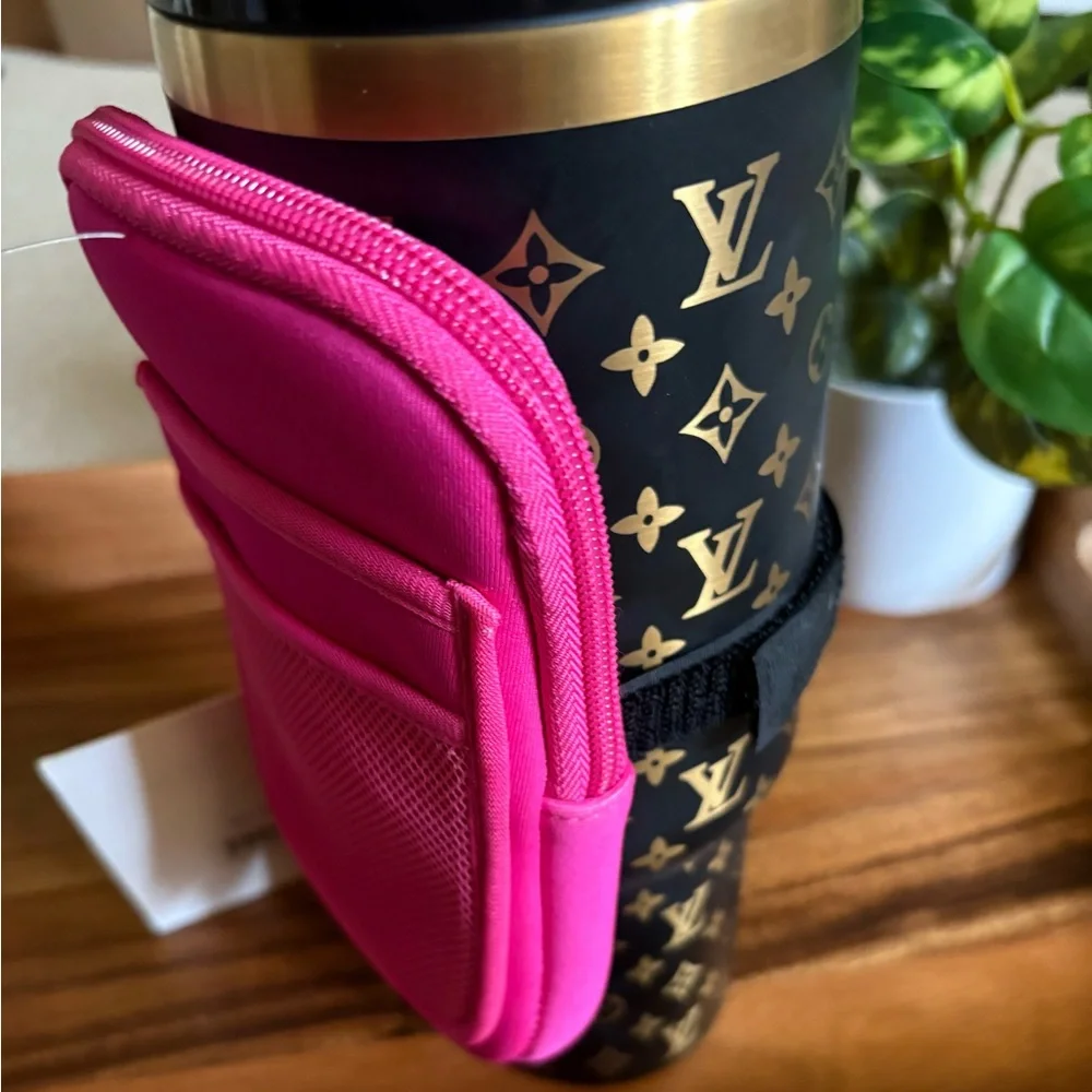 Katydid Pink Tumbler Zipper Pouch, NWOT!